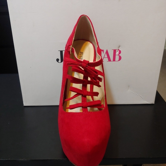 Just Fab red heels - Picture 3 of 4